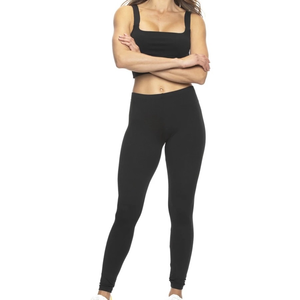 Felina Buttery Soft Black Leggings Medium